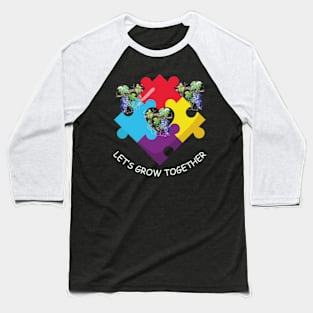 Let's Grow Together Color Baseball T-Shirt